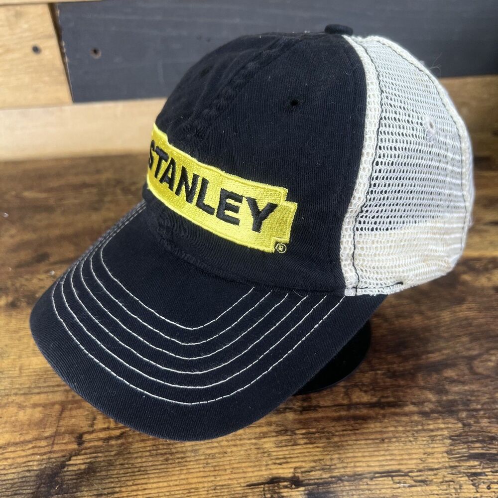 Vintage Stanley Embroidered Mesh Trucker SnapBack Adjustable Hat Baseball Cap